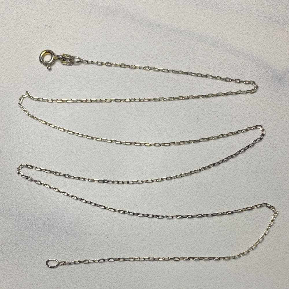 18" Sterling Silver Chain Necklace 925